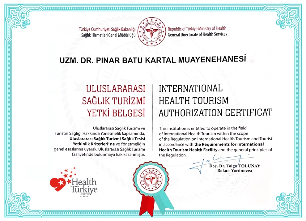 Uluslararası Sağlık Turizmi Yetki Belgesi
